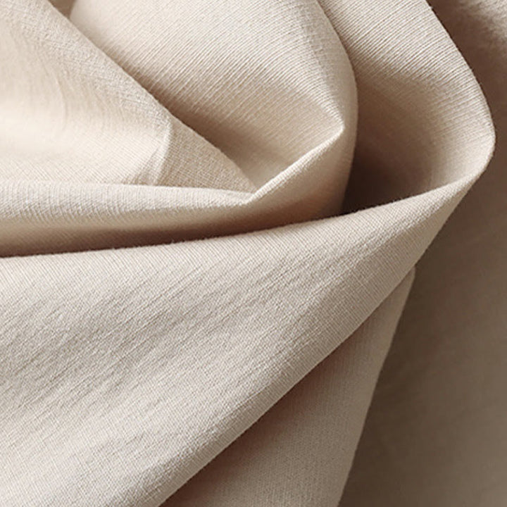 Buddha Stones Tang フロッグボタン 七分袖シャツ ワイドレッグパンツ コットンリネン メンズスーツ