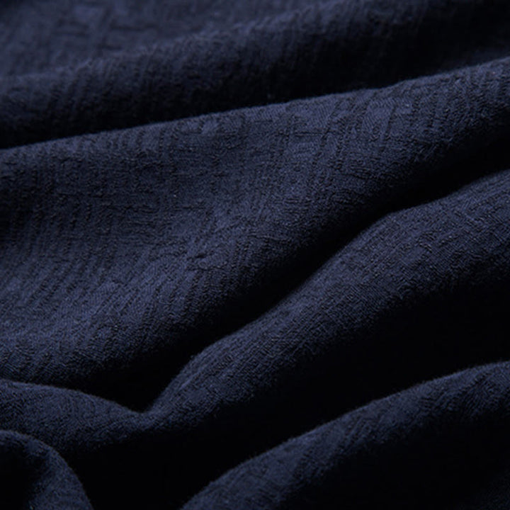 Buddha Stones無地中国唐装コットンリネンジャケットメンズ服 - image 21