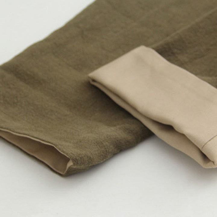 Buddha Stones唐蛙ボタン長袖シャツ コットンリネン メンズ服 - image 8