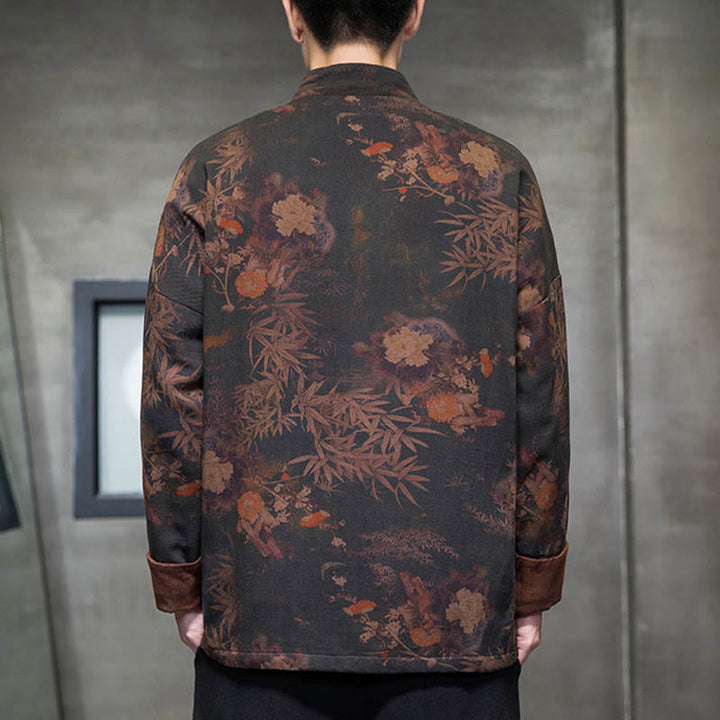 Buddha Stonesカエルボタン 中国唐装 ロングシャツ コットン メンズ ジャケット 衣類 - image 3