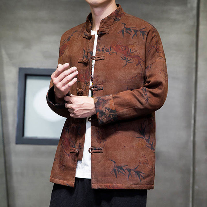 Buddha Stonesカエルボタン 中国唐装 ロングシャツ コットン メンズ ジャケット 衣類 - image 21