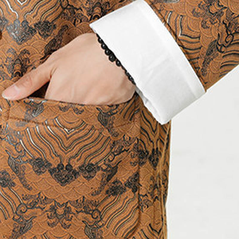 Buddha Stonesカエルボタン 中国唐装 波型 ロングシャツ メンズ ジャケット 衣類 - image 28