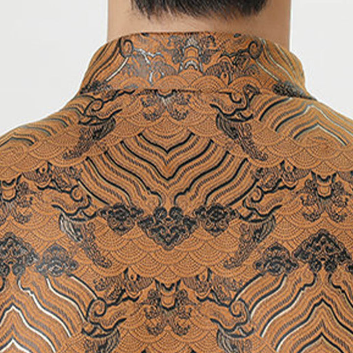 Buddha Stonesカエルボタン 中国唐装 波型 ロングシャツ メンズ ジャケット 衣類 - image 25