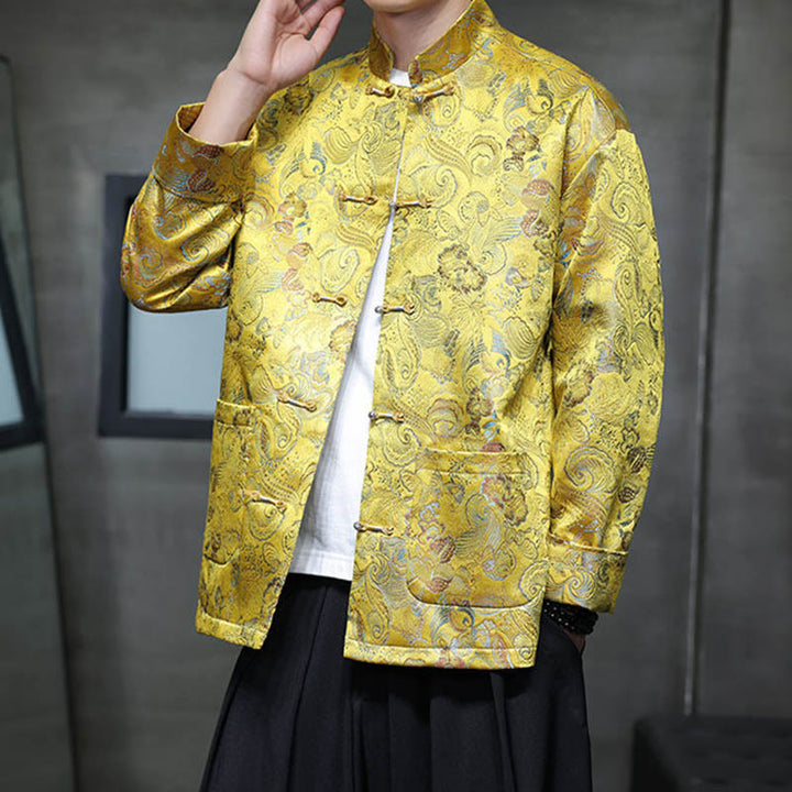 Buddha Stonesカエルボタン 中国唐装 スタンドカラー ロングシャツ メンズ ジャケット 衣類 - image 19