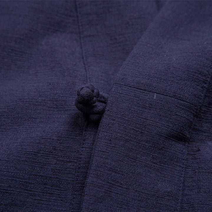 Buddha Stonesメンズ 半袖シャツ ポケット付き Vネック カーディガン 快適コットンリネンシャツ - image 9