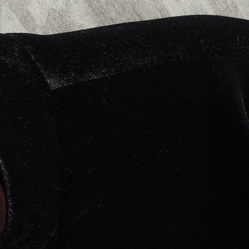 Buddha Stones唐装カエルボタンラウンドネックコットンメンズジャケットシャツ衣類 - image 4