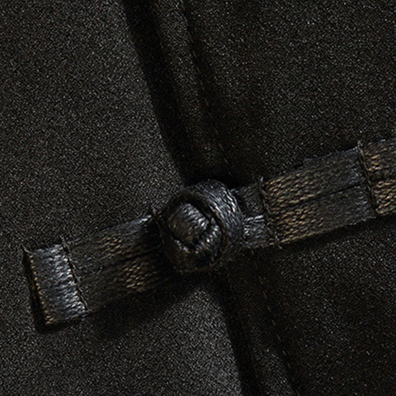 Buddha Stones刺繍龍鳳凰カジュアルフロッグボタンコットンメンズジャケットシャツ服 - image 6