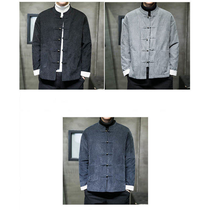 Buddha Stones無地 カエルボタン コットン メンズ ジャケット シャツ 衣類 - image 16