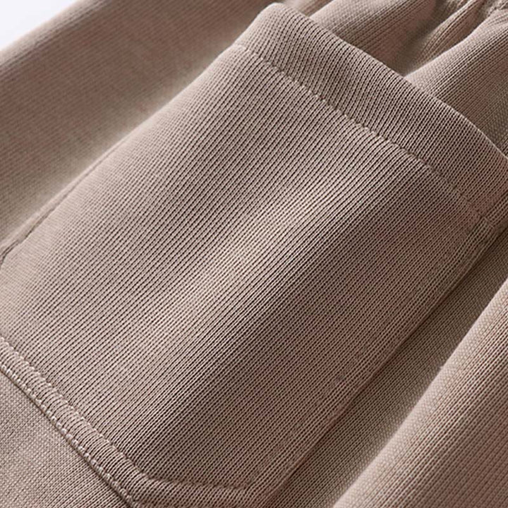 Buddha Stones無地 コットンフリース ドレープ メンズ パンツ ポケット付き