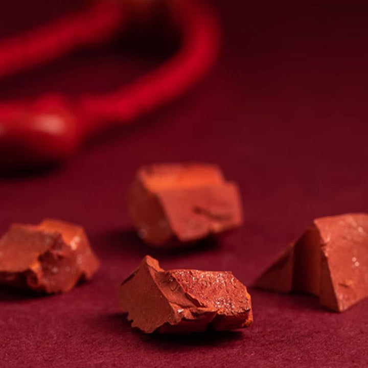 Buddha Stones天然辰砂 穏やかな祝福 赤い紐 ベリーチェーン