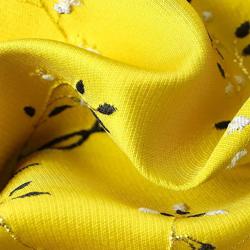 Buddha Stonesヴィンテージ刺繍鶴植物柄ノットボタンベスト - image 2