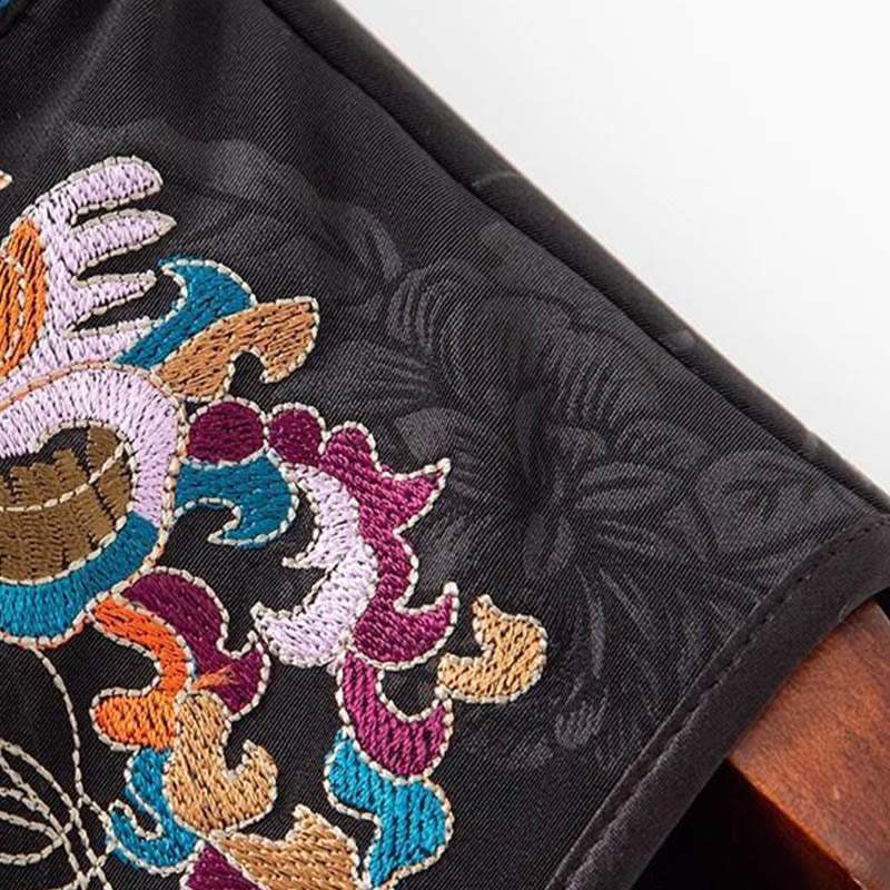 Buddha Stonesヴィンテージ刺繍カラフルな雲花柄ベスト - image 10