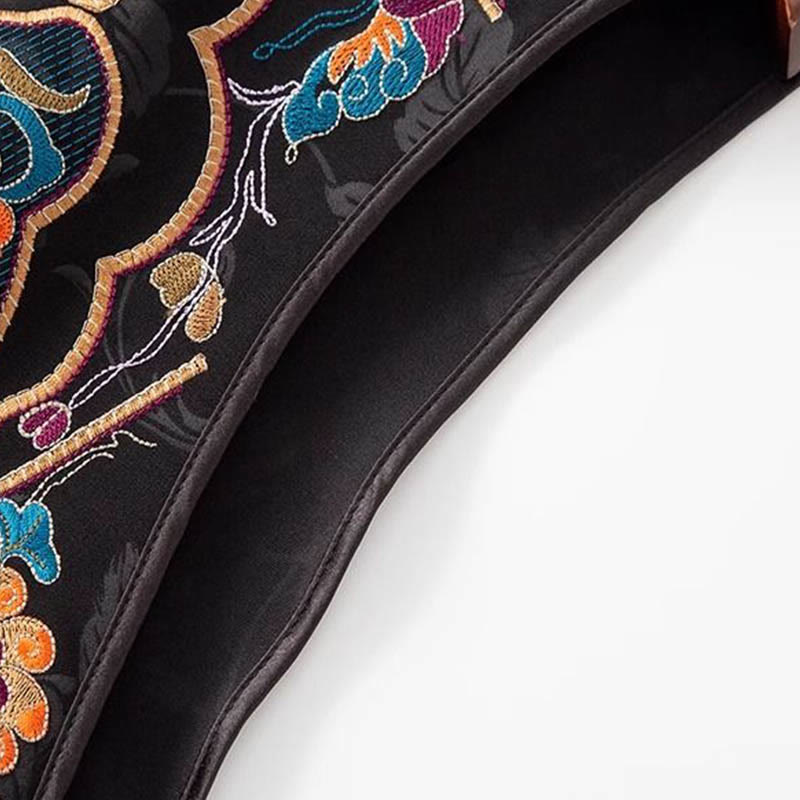 Buddha Stonesヴィンテージ刺繍カラフルな雲花柄ベスト - image 14