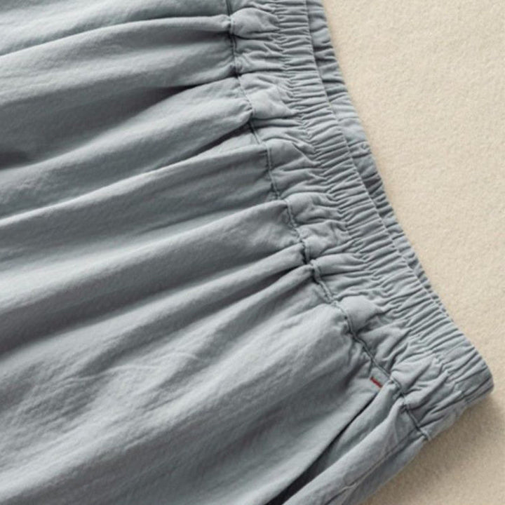 Buddha Stonesカジュアル レーストリム 刺繍 コットン ハーレムパンツ ポケット付き