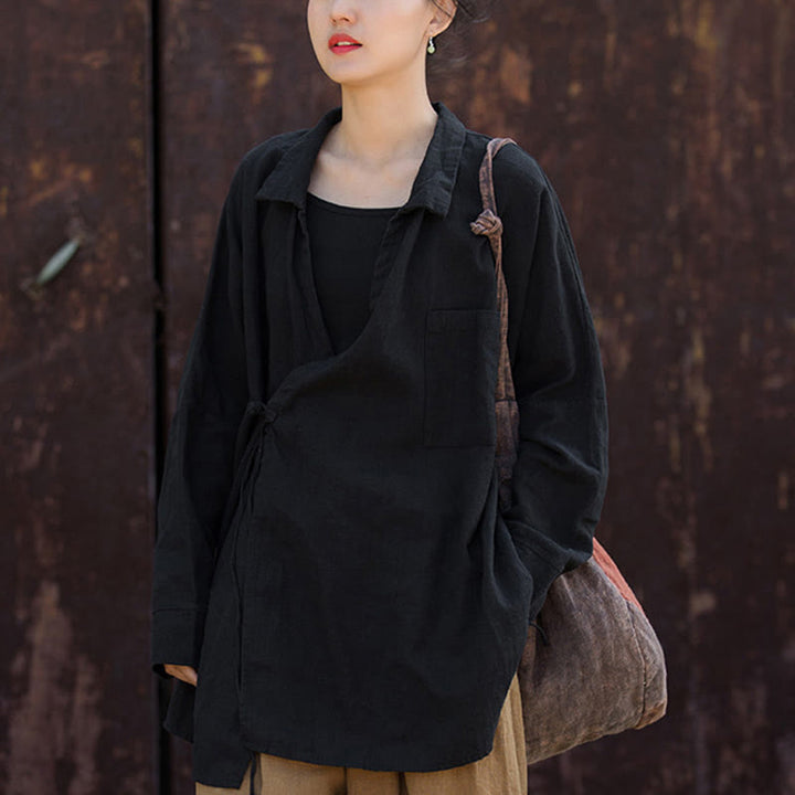 Buddha Stones瞑想ラミーコットン衣類