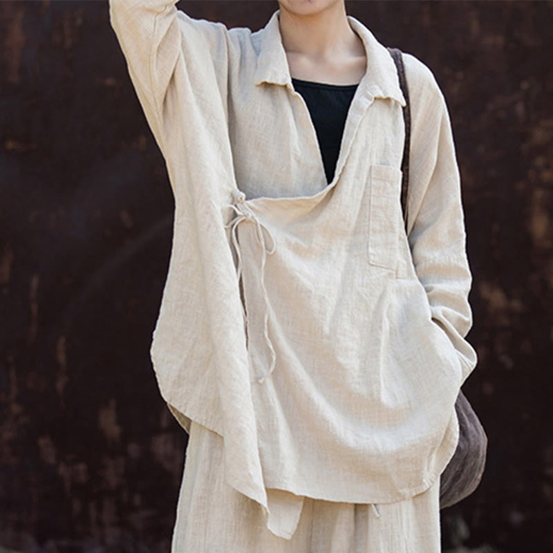 Buddha Stones瞑想ラミーコットン衣類