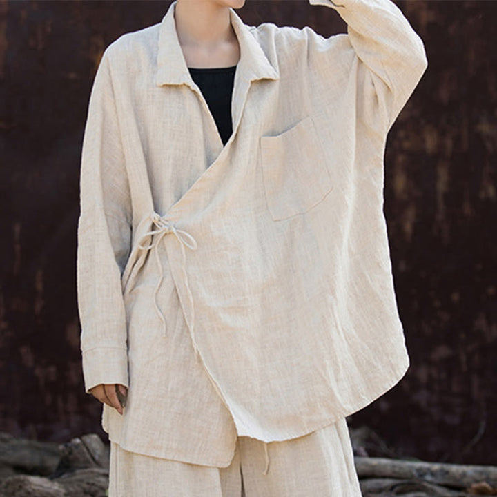 Buddha Stones瞑想ラミーコットン衣類