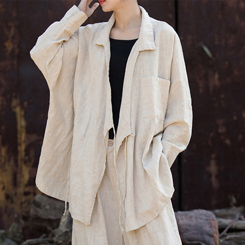 Buddha Stones瞑想ラミーコットン衣類