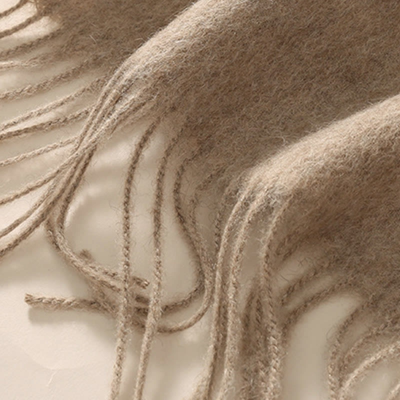 Buddha Stonesウールショール ベゴニア刺繍タッセル 冬用 心地よい旅行用スカーフ ラップ