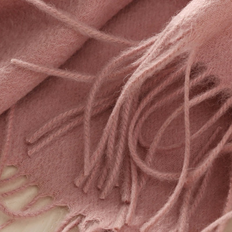 Buddha Stonesウールショール 蓮の刺繍タッセル 冬用 心地よい旅行用スカーフ ラップ