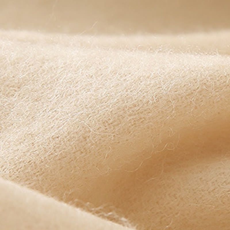 Buddha Stonesウールショール 3Dフローラル刺繍タッセル 冬用 心地よい旅行用スカーフラップ