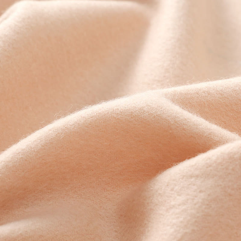 Buddha Stonesウールショール ユリ刺繍タッセル 冬用 心地よい旅行用スカーフ ラップ