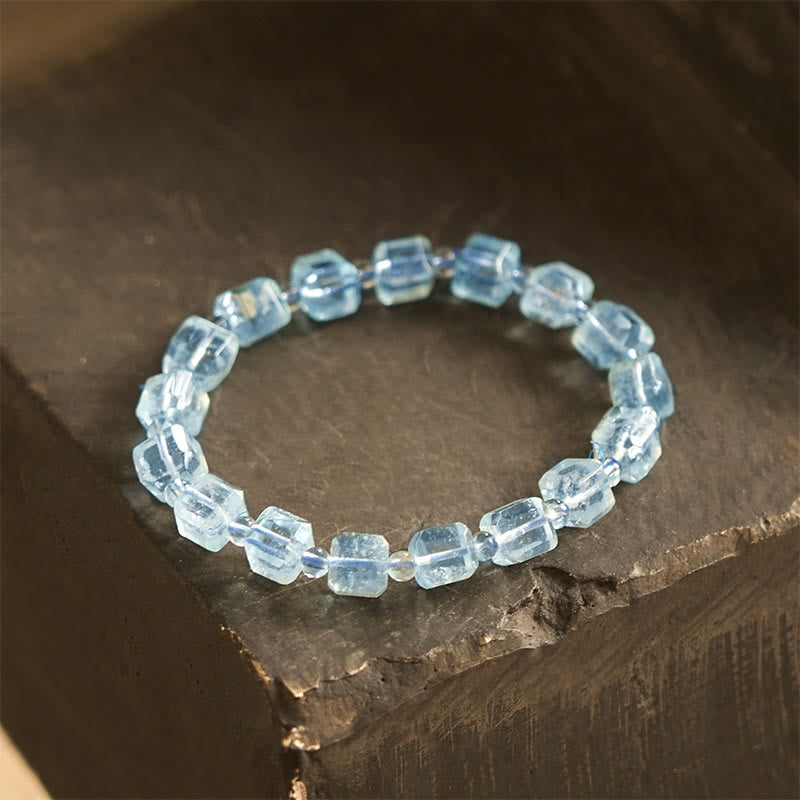 Buddha Stonesブルートパーズ クラリティブレスレット