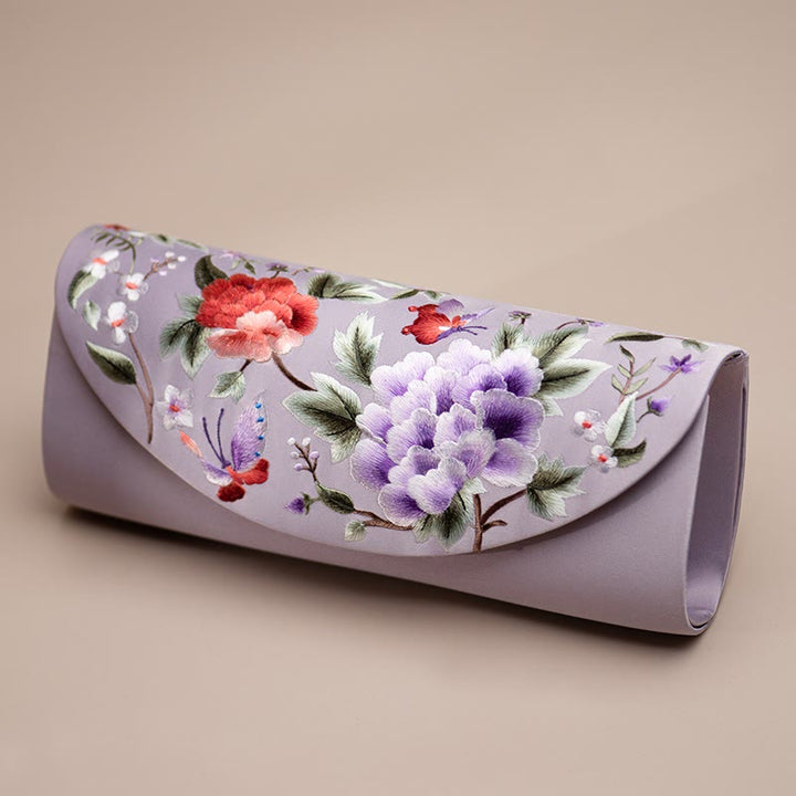 Buddha Stones牡丹チューリップ蘇刺繍ウェディングショッピング財布ハンドバッグクロスボディバッグ