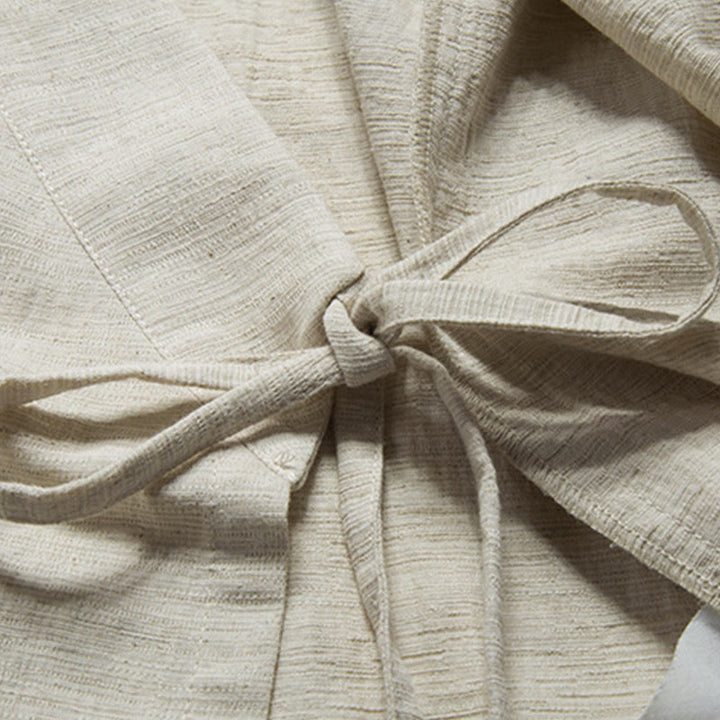 Buddha Stonesの秋の中国漢服コットンリネンメンズジャケット - image 12