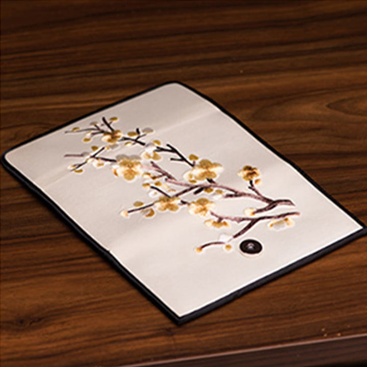 Buddha Stones梅の花 蘇刺繍 旅 ショッピング 長財布 ハンドバッグ