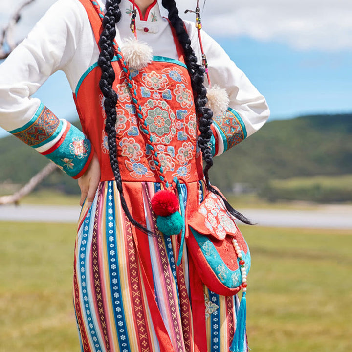 Buddha Stonesエスニックスタイル蘇刺繍ジャーニーショッピングショルダーバッグハンドバッグクロスボディバッグ