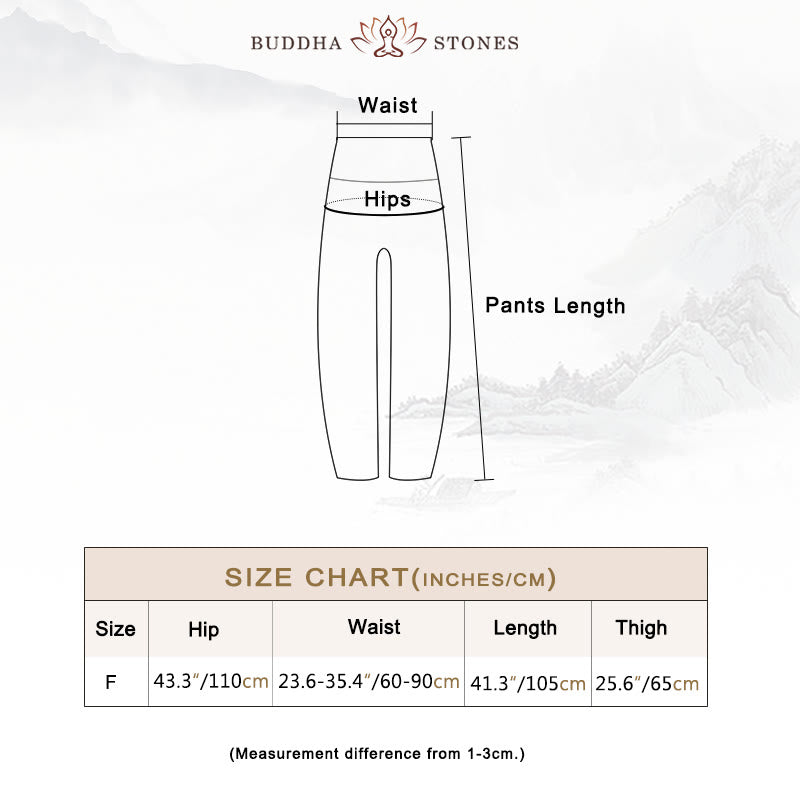 Buddha Stones幾何学模様曼荼羅柄ゆったりハーレムパンツハイウエストレディースヨガパンツ - image 6