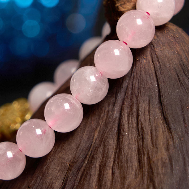 Buddha Stonesピンククリスタル シトリンフラワー ウォームスブレスレット