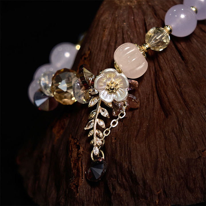 Buddha Stonesブルークリスタル アメジスト サンストーン グリーンアベンチュリン ヒーリングブレスレット