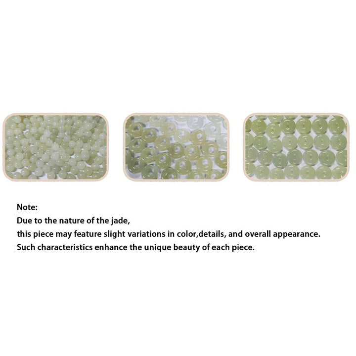 Buddha Stones 925スターリングシルバー 和田翡翠 マグノリアフラワー バタフライ 幸運のチェーンブレスレット