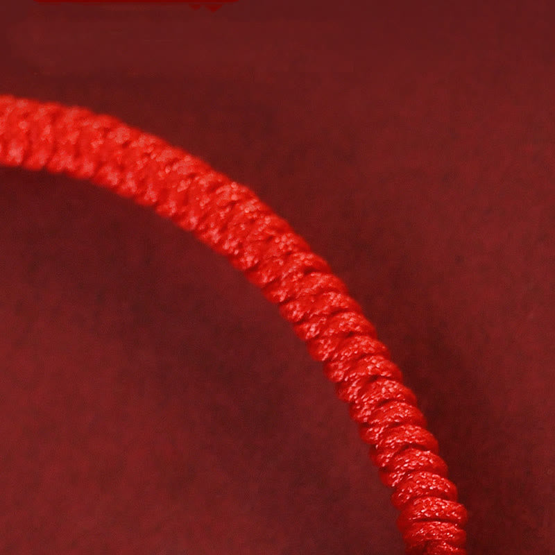 Buddha Stones手作りの赤瑪瑙中国の十二支の赤紐の編み込み守護ブレスレット - image 26