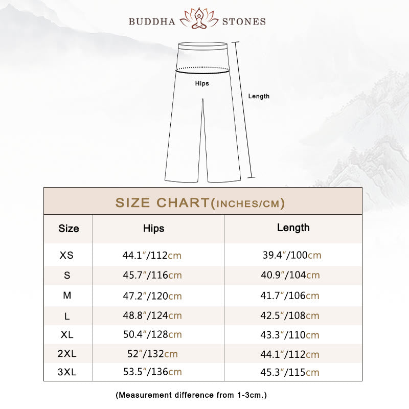 Buddha Stones夏用 ユニセックス 伸縮性ウエスト 太極拳 カンフー 気功 練習用 コットン 通気性 ポケット付きパンツ - image 5