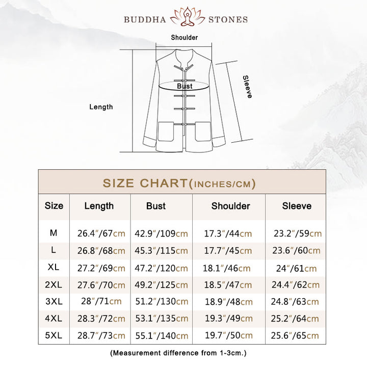 Buddha Stones無地 カエルボタン コットン メンズ ジャケット シャツ 衣類 - image 5