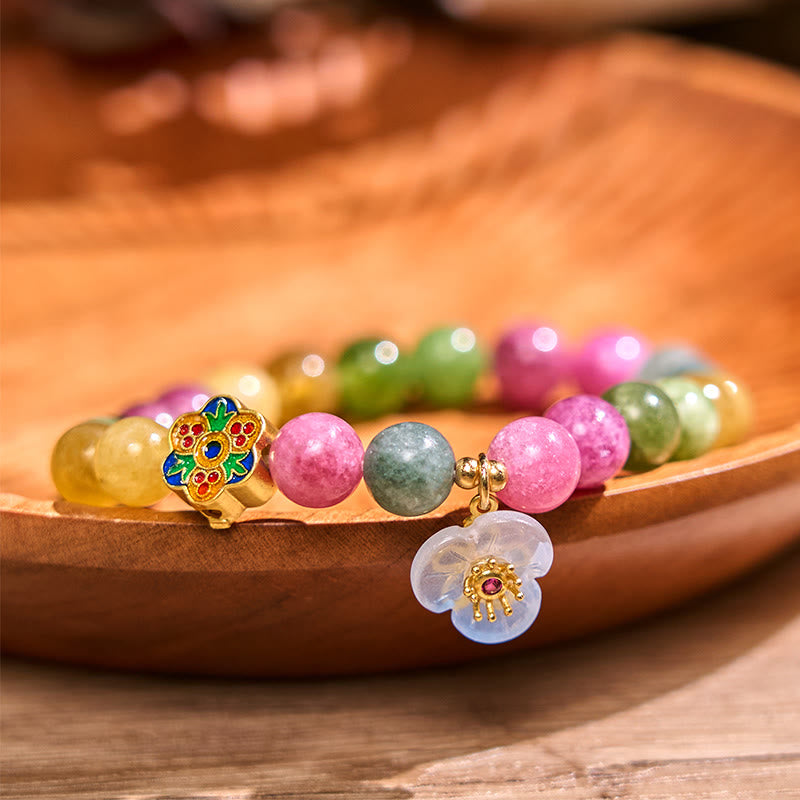 Buddha Stonesトルマリン ウィズダムフラワーブレスレット