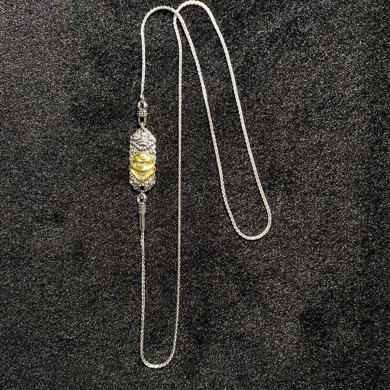 Buddha Stones925 スターリングシルバー チベット ガルーダ鳥 ビーズ 守護 ネックレス ペンダント - image 22