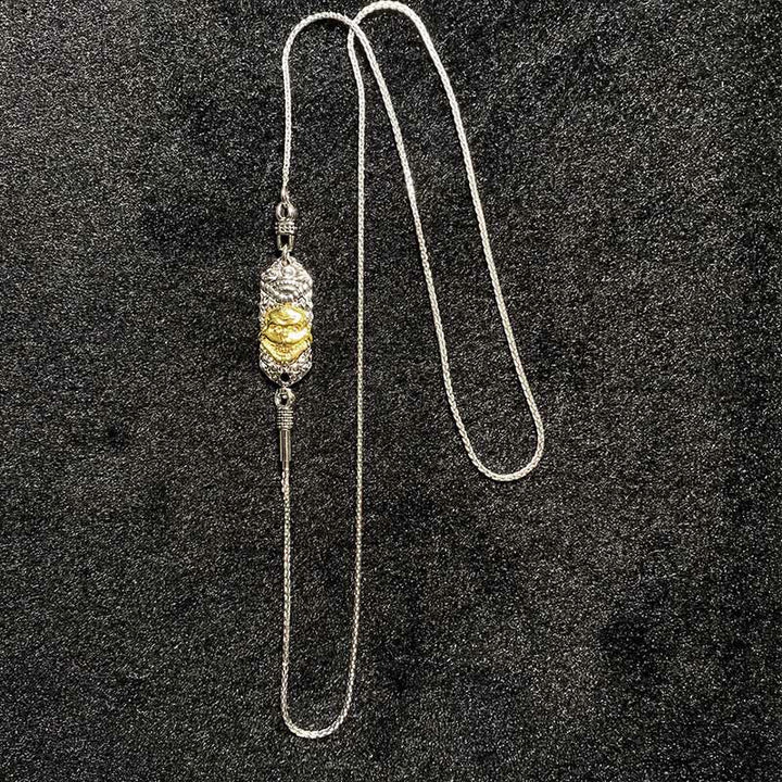 Buddha Stones925 スターリングシルバー チベット ザキラム 富の女神 悪霊除け ネックレス ペンダント