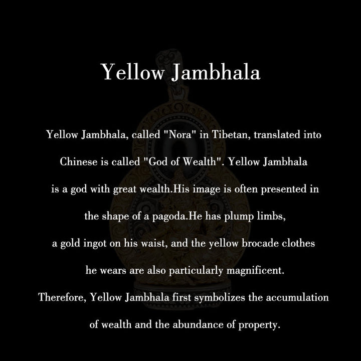 Buddha Stones925 スターリングシルバー チベット イエロー ジャンバラ 富の神 ジビーズオーム・マニ・パドメ・フム幸福のネックレスペンダント - image 11