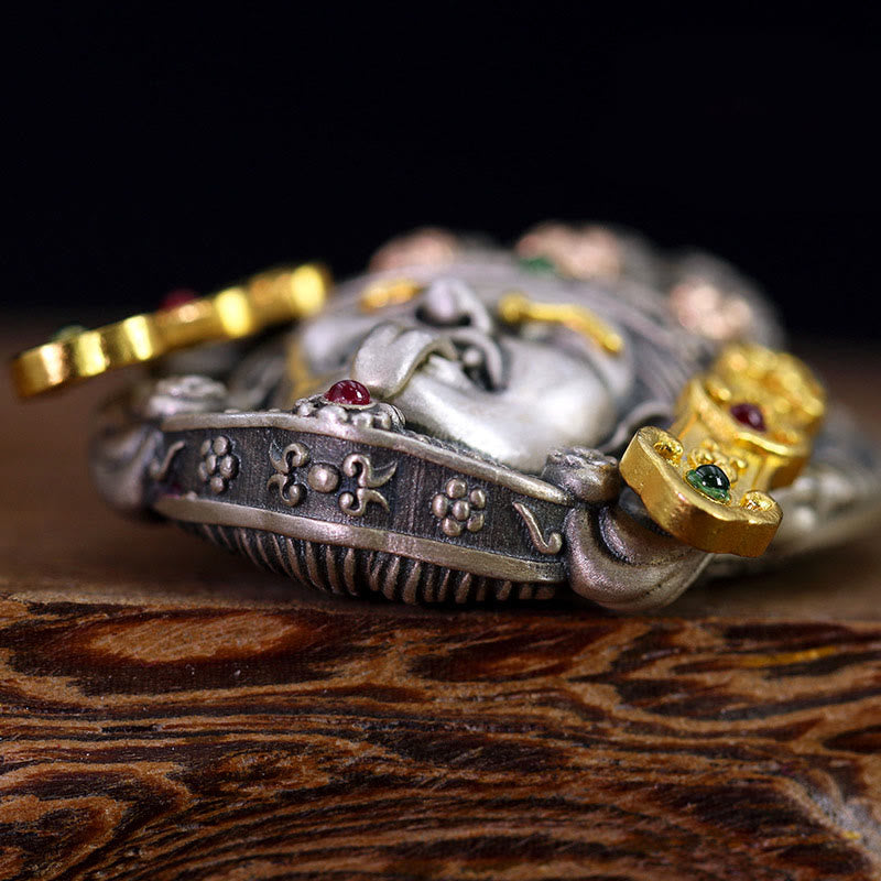 Buddha Stones925 スターリングシルバー チベット ザキラム 富の女神 悪霊除け ネックレス ペンダント