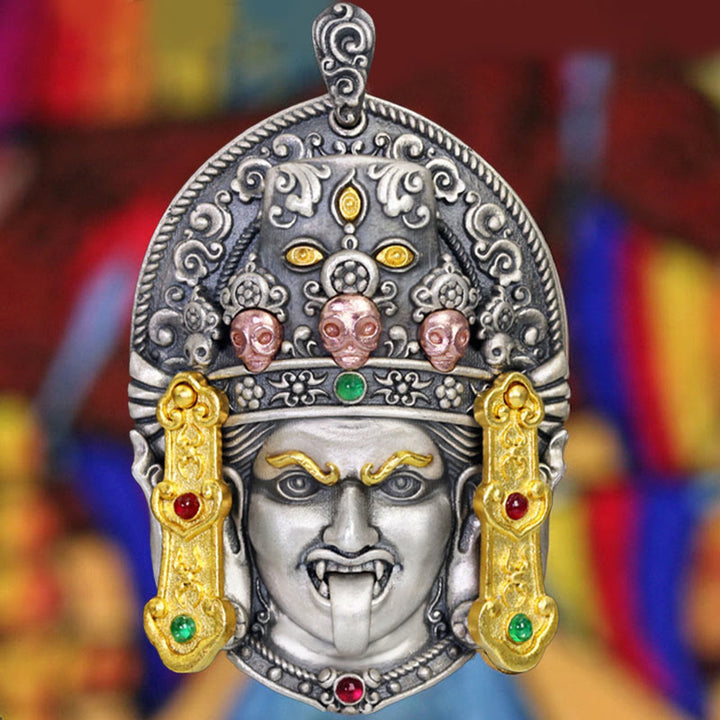 Buddha Stones925 スターリングシルバー チベット ザキラム 富の女神 悪霊除け ネックレス ペンダント