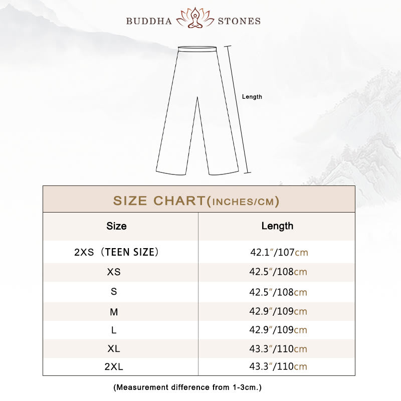 Buddha Stones白鶴 海 コットンリネン 瞑想 祈り スピリチュアル 禅 太極拳 気功 練習用 衣類 セット