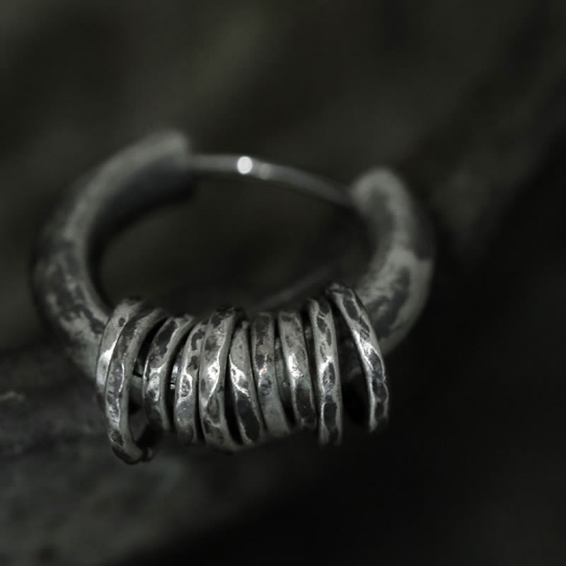 Buddha Stones925スターリングシルバー 手打ちプロテクションイヤリング  - image 16