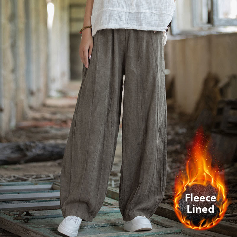 Buddha Stonesレトロ タイダイ ハーレムパンツ カジュアル レディース ヨガパンツ ポケット付き - ダークカーキ(裏起毛バージョン) - US6、 UK/AU10、 EU38 (L)  - image 62