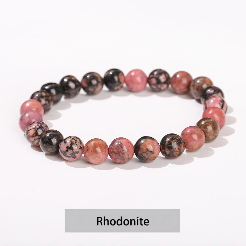 Buddha Stones各種クリスタルストーンアメジストグリーンアベンチュリンローズクォーツヒーリングブレスレット - image 34