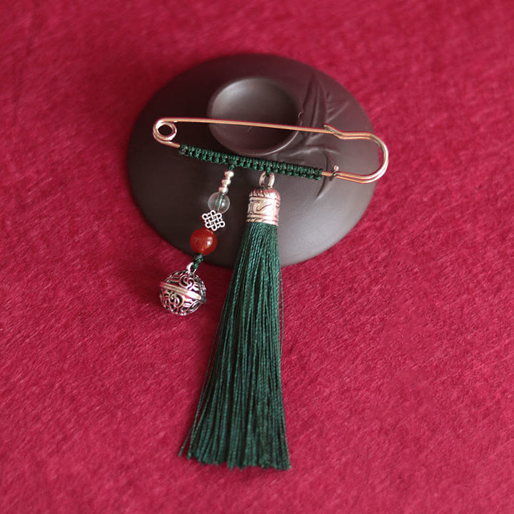 Buddha Stonesのレトロなベルタッセルブローチ