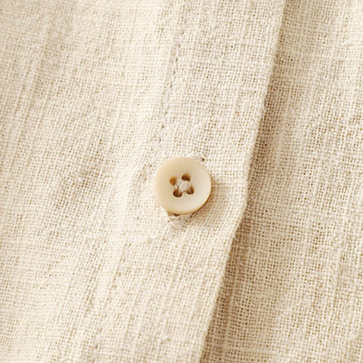 Buddha Stonesカジュアル レディース ゆったり スタンドカラー 長袖デザイン 無地 コットンリネン シャツ - image 9